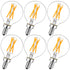 6Pcs Clear LED bulbs for the Pulsar Sputnik chandeliers. (4W warm white) Dimmable a Bulbs by Amazon - Lumigado lighting