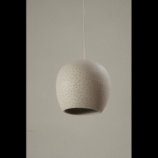 Claylight Symmetrical dot pattern pendant a Ceiling by Lightexture - Lumigado lighting