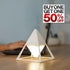 pyramid table lamp in ceramic white - buy one, get one half off!
